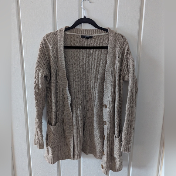 Atmosphere chunky cable knit cardigan US 6 - Picture 2 of 9